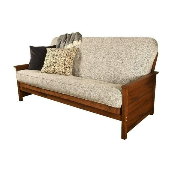 Kodiak Furniture Lexington Full-size Futon in Weathered Brown w/ Gray Mattress