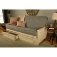 thumbnail image 1 of Kodiak Furniture Lexington Storage Futon in Weathered White w/ Blue Mattress, 1 of 5