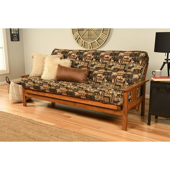 Kodiak Furniture Monterey Barbados Futon with Multi-Color Fabric Mattress
