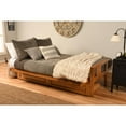 thumbnail image 1 of Kodiak Furniture Monterey Butternut Sofa with Thunder Blue Fabric Mattress, 1 of 5