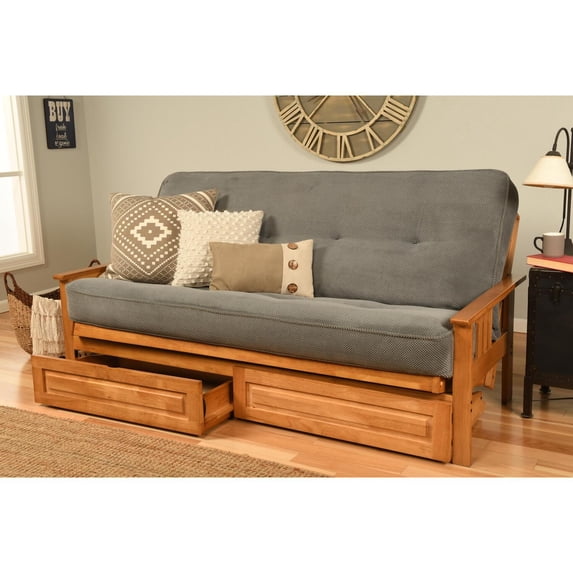 Kodiak Furniture Monterey Frame with Fabric Mattress in Marmont Blue/Butternut