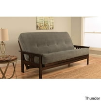 Kodiak Furniture Monterey Frame with Fabric Mattress in Marmont Blue/Espresso