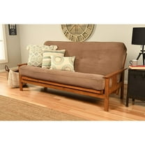 Kodiak Furniture Monterey Futon with Fabric Mattress in Mocha Brown/Barbados