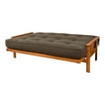 thumbnail image 1 of Kodiak Furniture Monterey Futon with Linen Fabric Mattress in Butternut/Gray, 1 of 6