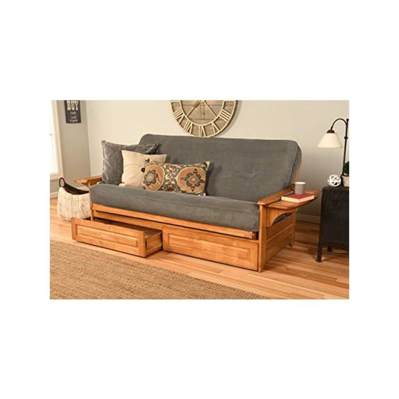 Kodiak Furniture Phoenix Frame with Fabric Mattress in Butternut/Marmont Blue