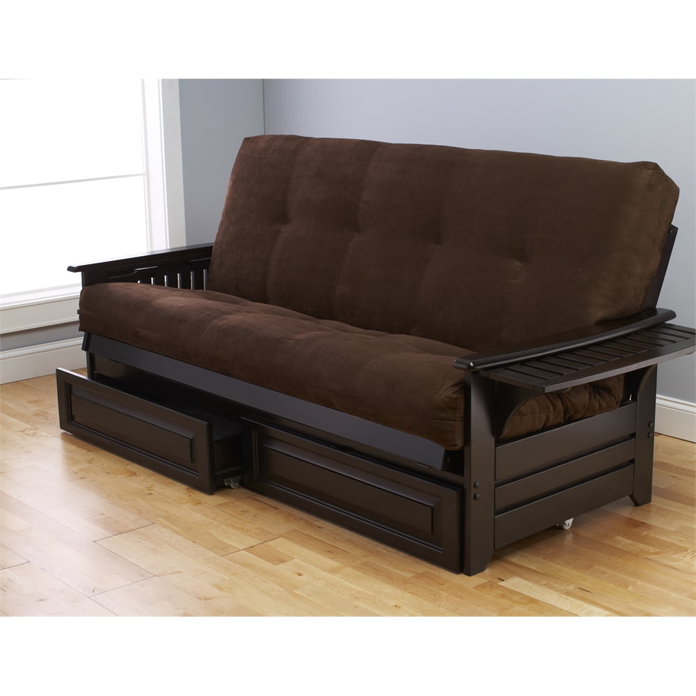 Kodiak Furniture Phoenix Full Futon with Storage DrawerColorEspresso