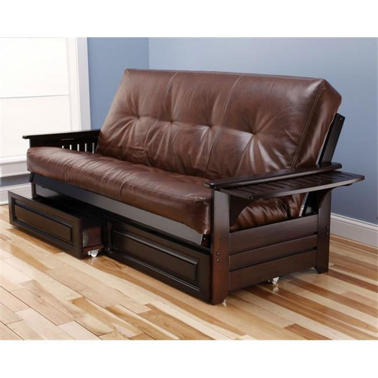 Kodiak Furniture Phoenix Full Futon with Storage DrawerColorEspresso