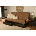 thumbnail image 1 of Kodiak Furniture Phoenix Queen Espresso Wood Storage Futon-Mocha Brown Mattress, 1 of 4