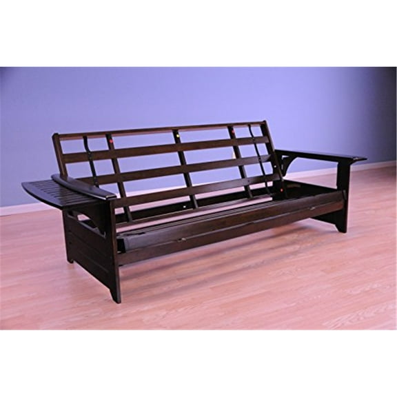 Kodiak Furniture Phoenix Queen Traditional Solid Wood Futon Frame in Espresso
