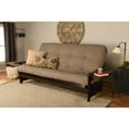 thumbnail image 1 of Kodiak Furniture Phoenix Queen-size Espresso Wood Futon-Linen Stone Mattress, 1 of 3