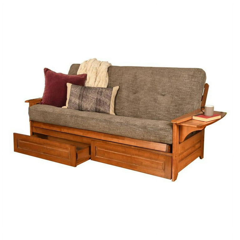 Kodiak Furniture Lexington Storage Futon In Weathered Brown, 45 OFF