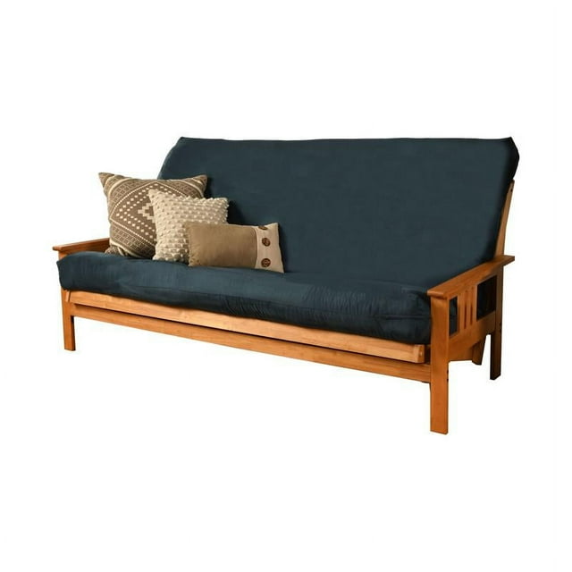 Kodiak Furniture Queensize Futon Cover in Suede Blue Fabric