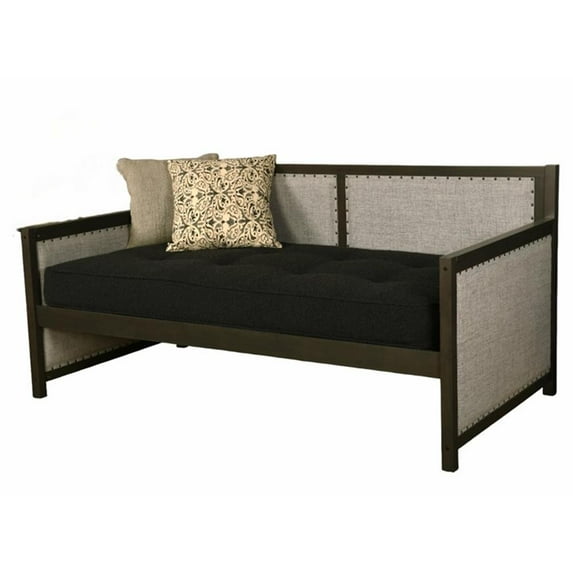 Kodiak Furniture Sloane Wood Daybed in Graystone Finish includes Black Mattress