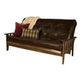 thumbnail image 1 of Kodiak Furniture Tucson Queen Futon with Faux Leather Mattress in Java Brown, 1 of 3