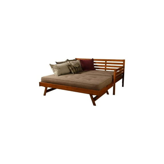Kodiak Furniture Twin to King Size Daybed in Wood in Mahogany - Easy Assembly