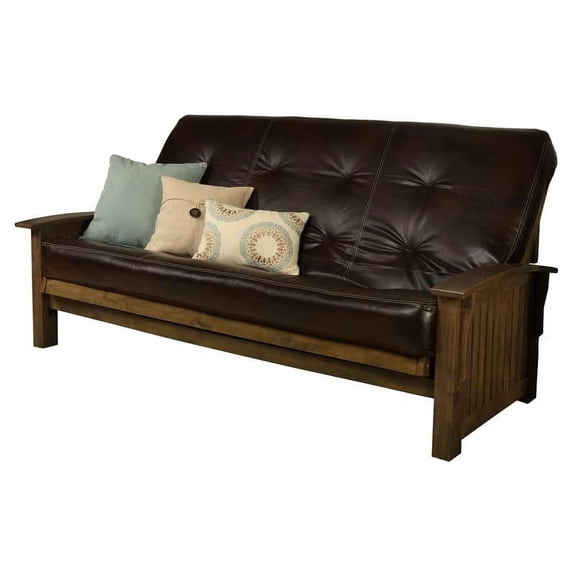 Kodiak Furniture Washington Queen-size Wood Futon with Java Brown Mattress