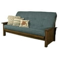 thumbnail image 1 of Kodiak Furniture Washington Queen-size Wood Futon with Linen Aqua Blue Mattress, 1 of 9