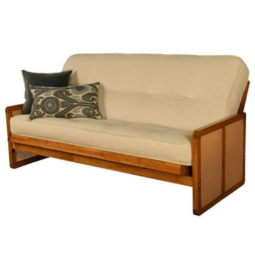 Kodiak Furniture Westport Full-size Wood Futon Set in Honey w/ Cream Mattress