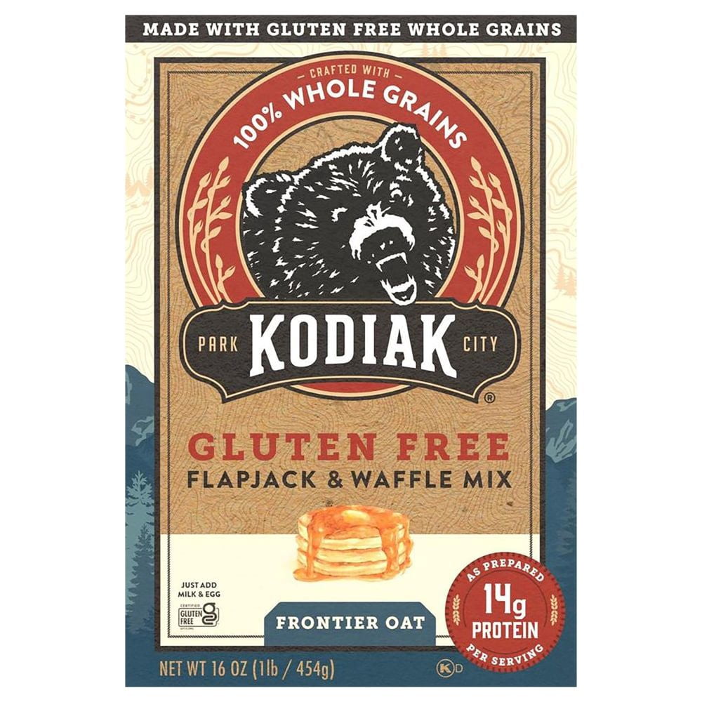 Kodiak Gluten Free Frontier Oat Flapjack & Waffle Mix 16 oz - Pack of 3