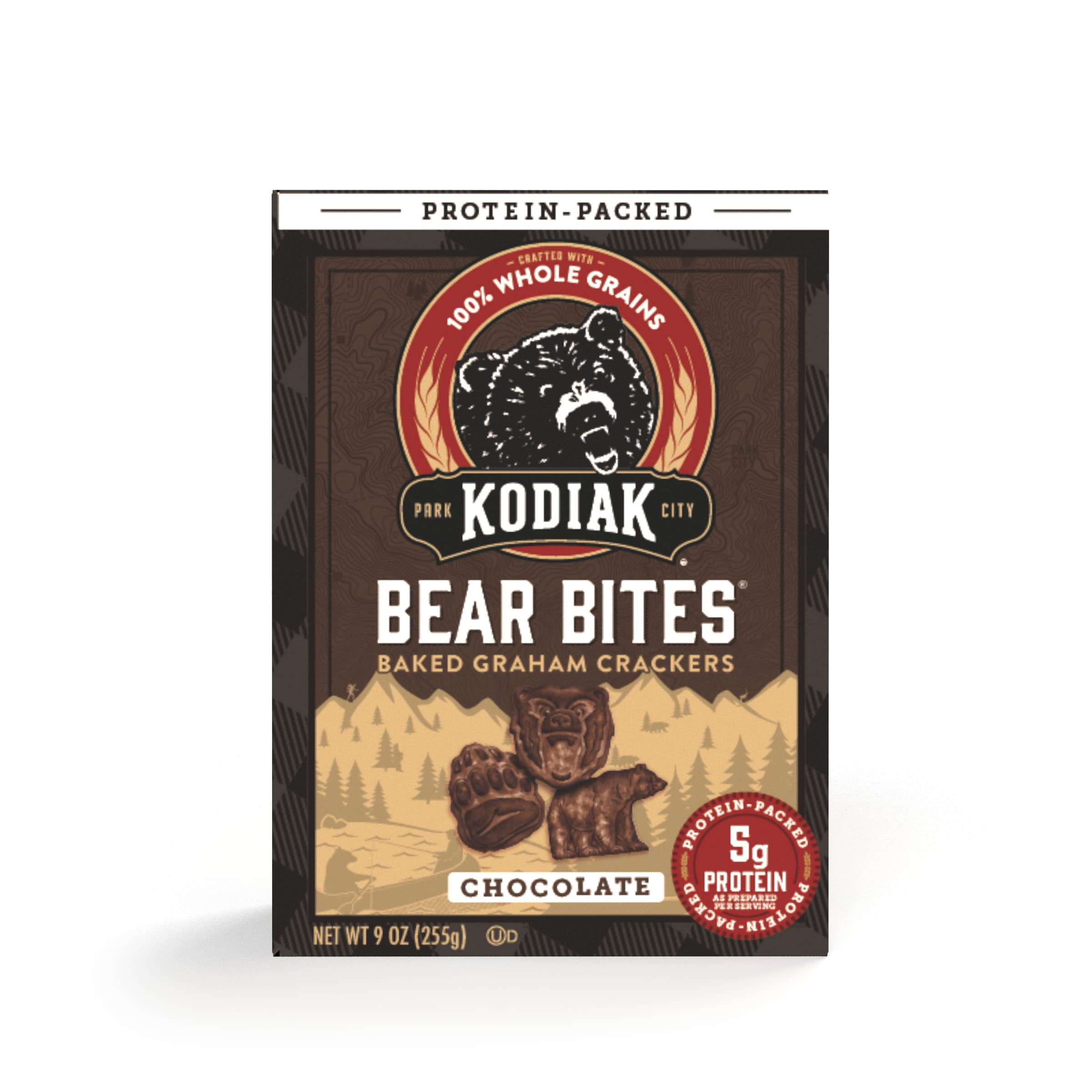Kodiak Graham Cracker Snacks, JMS2 Chocolate, High Protein, 100 Whole Grains, (Pack of 1