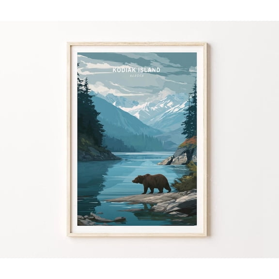 Kodiak Island Alaska Wilderness Landscape Wall Art Home Decor