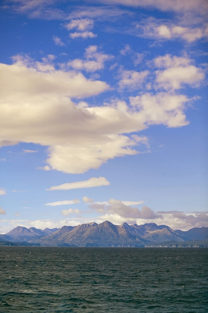 Kodiak Island As Seen From Alaska Marine Ferry Gulf Of Alaska Southwest Autumn Canvas Art - Kevin Smith Design Pics (24 x 38)