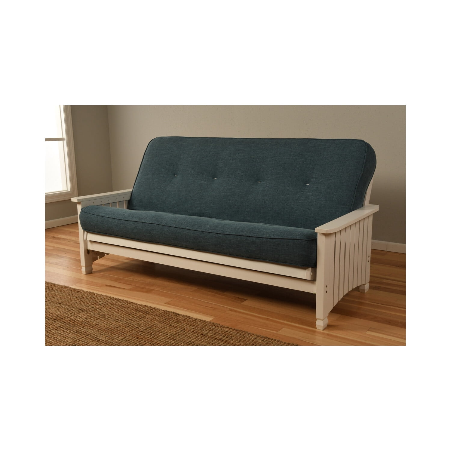 Kodiak KFLAQUF6M1 No. 6000 Linen Aqua 276 Coil Hinged Mattress - Full Size