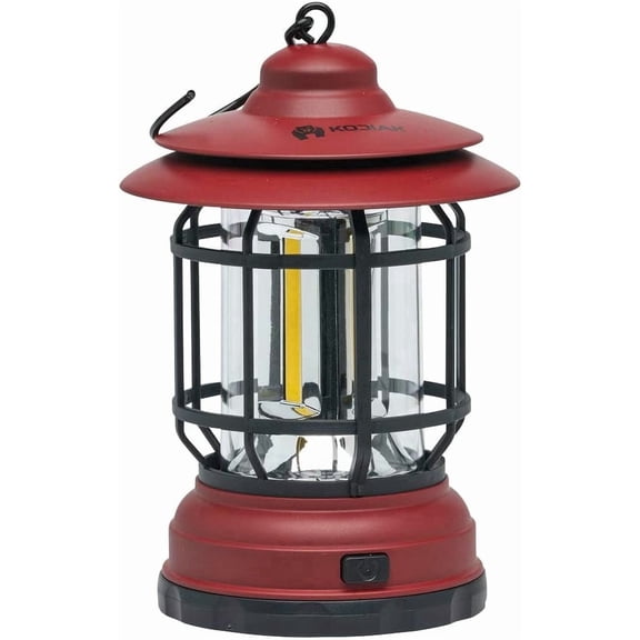 Kodiak Klassic 215-Lumen Retro Lantern, Portable LED Camping Lantern with 360-Degree Beam