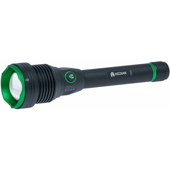 Kodiak Kraken Rechargeable 6000 Lumen Tactical Grade Flashlight with Power Bank