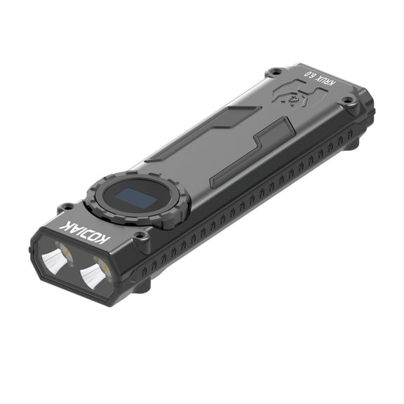 Kodiak Krux 6000-Lumen LED Work Light, USB-C Rechargeable Flashlight, 6 Light Modes, Black