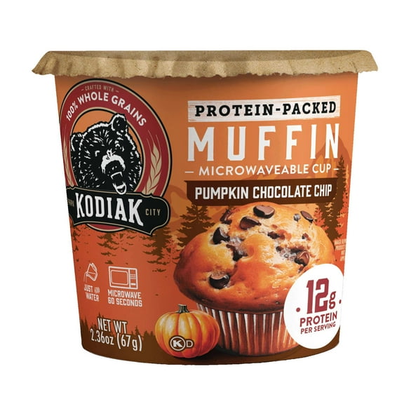 Kodiak Minute Muffin, Pumpkin Chocolate Chip, 2.36 Oz