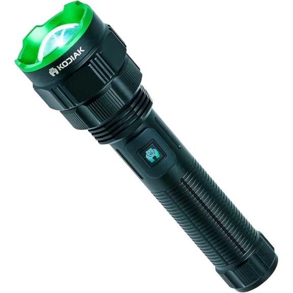 Kodiak 1000-Lumen LED Tactical Flashlight, Nearly 1 Mile Beam Rechargeable Flashlight with Built-In Powerbank