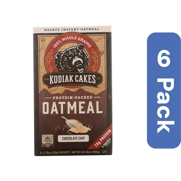 Kodiak Oatmeal Chocolate Chip 10.58 oz (Pack of 6)