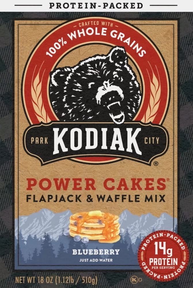 Kodiak Cakes Power Cakes Flapjack & Waffle Mix, Blueberry, 18 oz (Pack of 10)