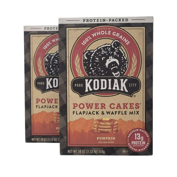 Kodiak Power Cakes Flapjack & Waffle Mix Pumpkin 18 oz - Pack of 2