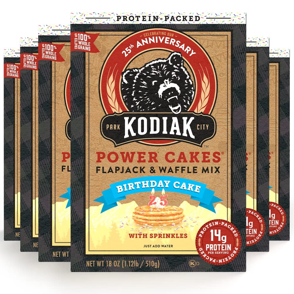 Kodiak Power Cakes, Pancake & Waffle Mix, Birthday Cake, High Protein