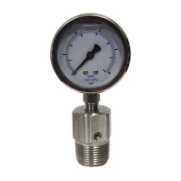Kodiak Pressure Gauge,1 in. MNPT,0 to 1000 psi KC301L251000/DSF14-M