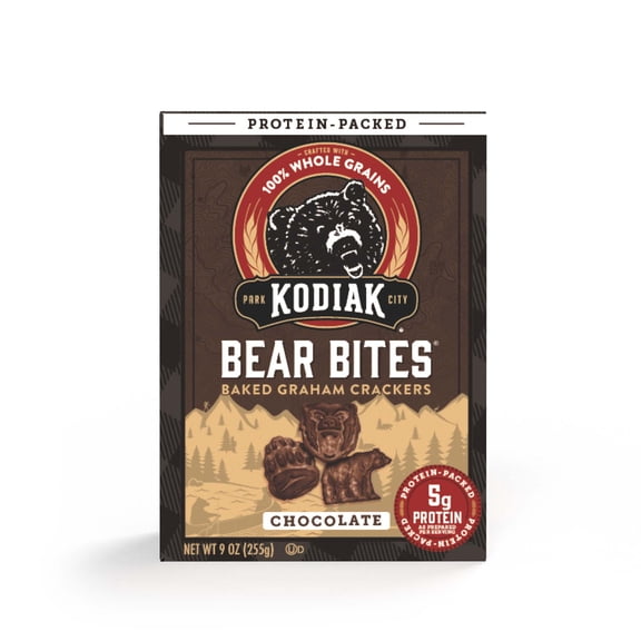Kodiak Protein Chocolate Graham Cracker Bear Bites, 9 oz