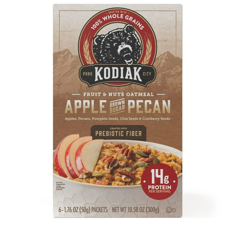 Kodiak Protein-Packed Apple Brown Sugar Pecan Instant Oatmeal