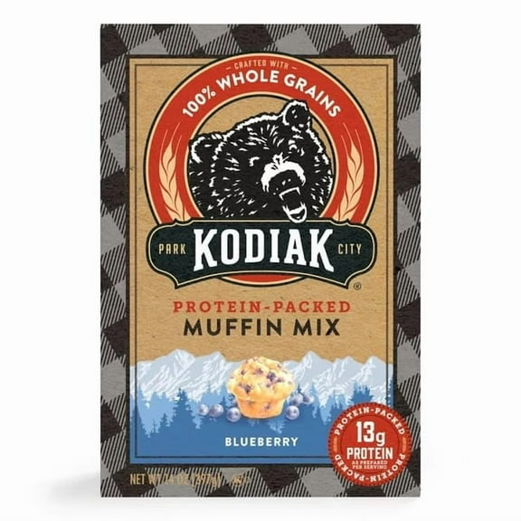 Kodiak Protein-Packed Blueberry Muffin Mix, 14 oz Box