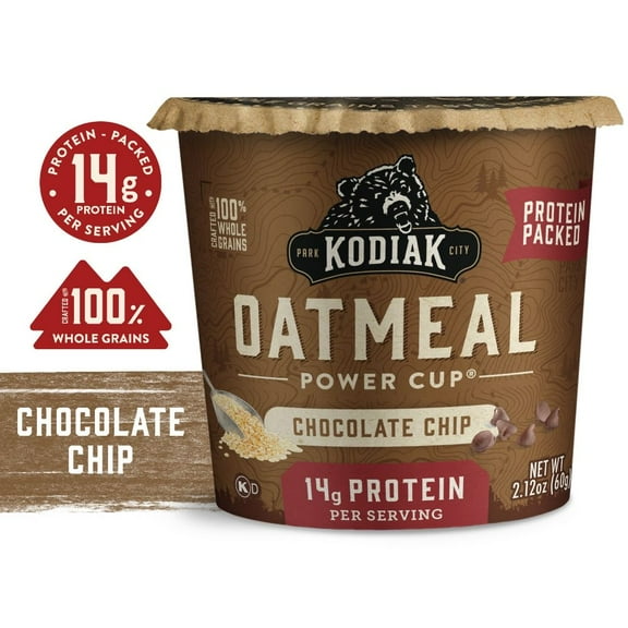 Kodiak Protein-Packed Chocolate Chip Oatmeal Power Cup 1 ct - Pack of 1