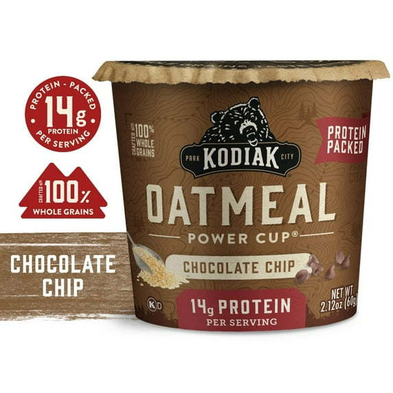 Kodiak Protein-Packed Chocolate Chip Oatmeal Power Cup 1 ct - Pack of 2