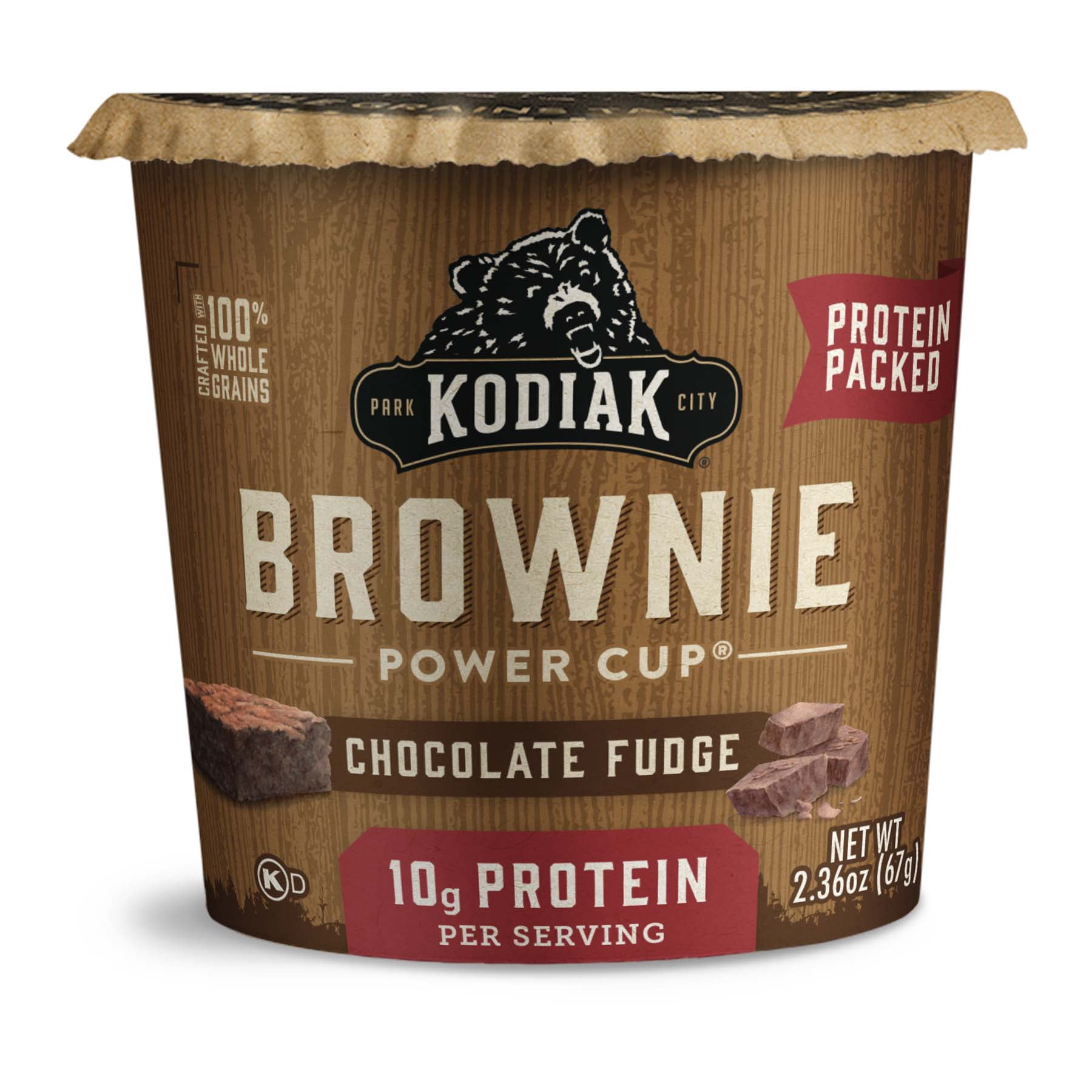 Kodiak ProteinPacked Chocolate Fudge Brownie Power Cup, 2.36 oz