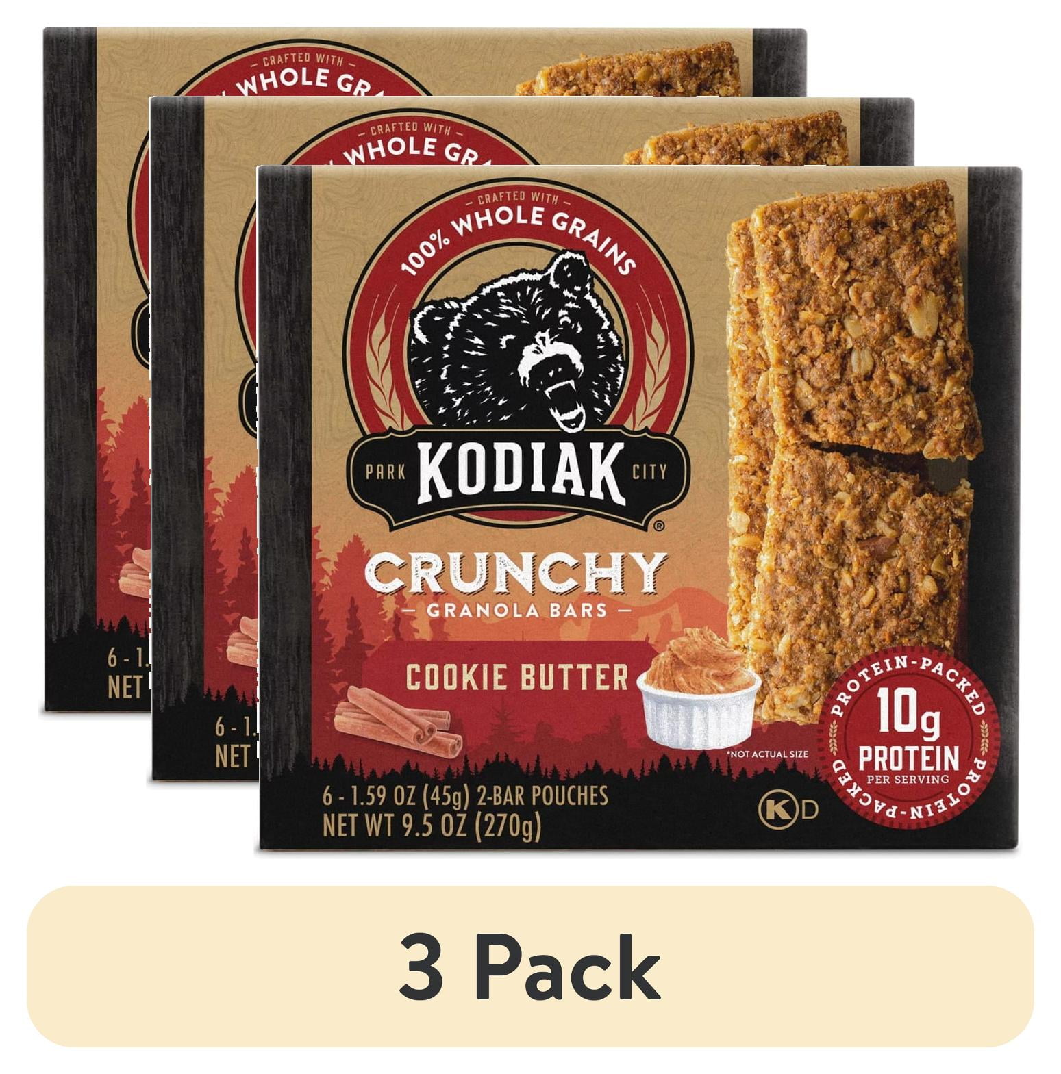 Kodiak Cookie Butter Crunchy Protein Granola Bars, 6 Count