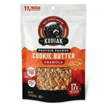 Kodiak Protein-Packed Cookie Butter Protein Granola Bag, Ready to Eat, 11 oz