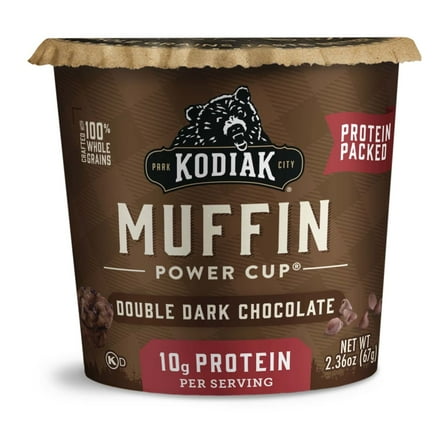 Kodiak Protein-Packed Double Dark Chocolate Muffin Power Cup, 2.36 oz