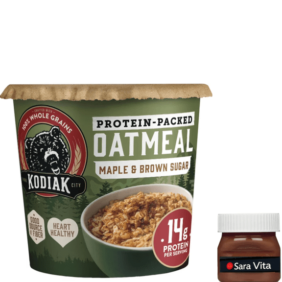 Kodiak Protein-Packed Maple Brown Sugar Instant Oatmeal Power Cup, 2.12 oz