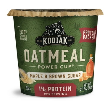 Kodiak Protein-Packed Maple and Brown Sugar Instant Oatmeal Cup, 2.12 oz