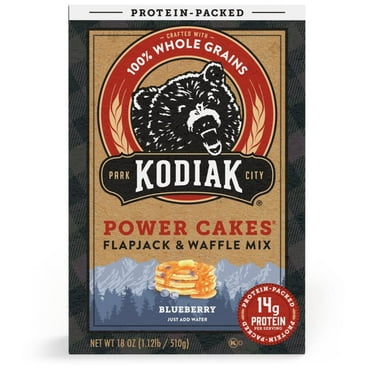 Kodiak Protein-Packed Power Cakes Blueberry Pancake and Waffle Mix, 18 oz Box