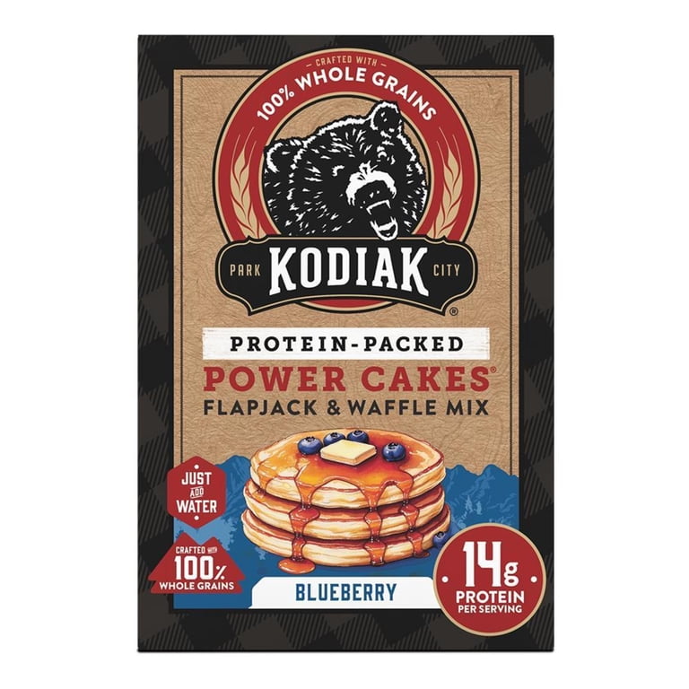 Kodiak, Protein-Packed Power Cakes Blueberry Mix, 18 oz Box